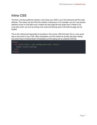 Css masterclass book | PDF