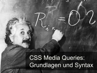 CSS Media Queries (WordCamp 2010)