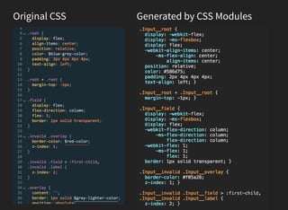 Original CSS Generated by CSS Modules
 