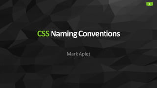 Css naming conventions | PPT
