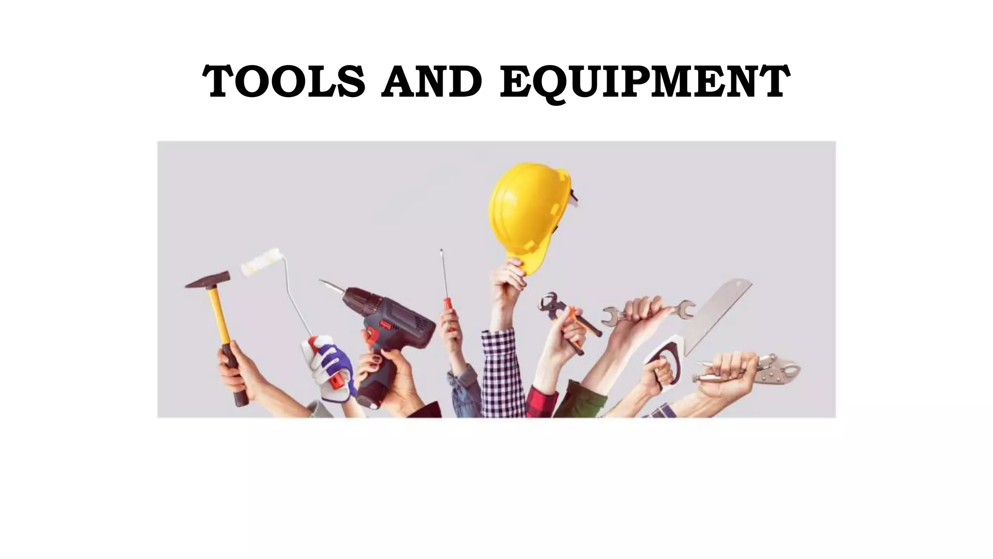 Tools and Equipment used in CSS NCII | PPTX | Computing | Technology ...