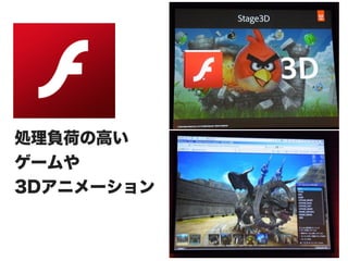 処理負荷の高い
ゲームや
3Dアニメーション
 