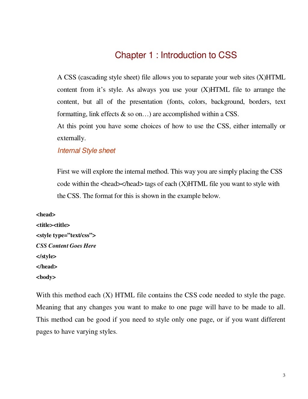 Css notes