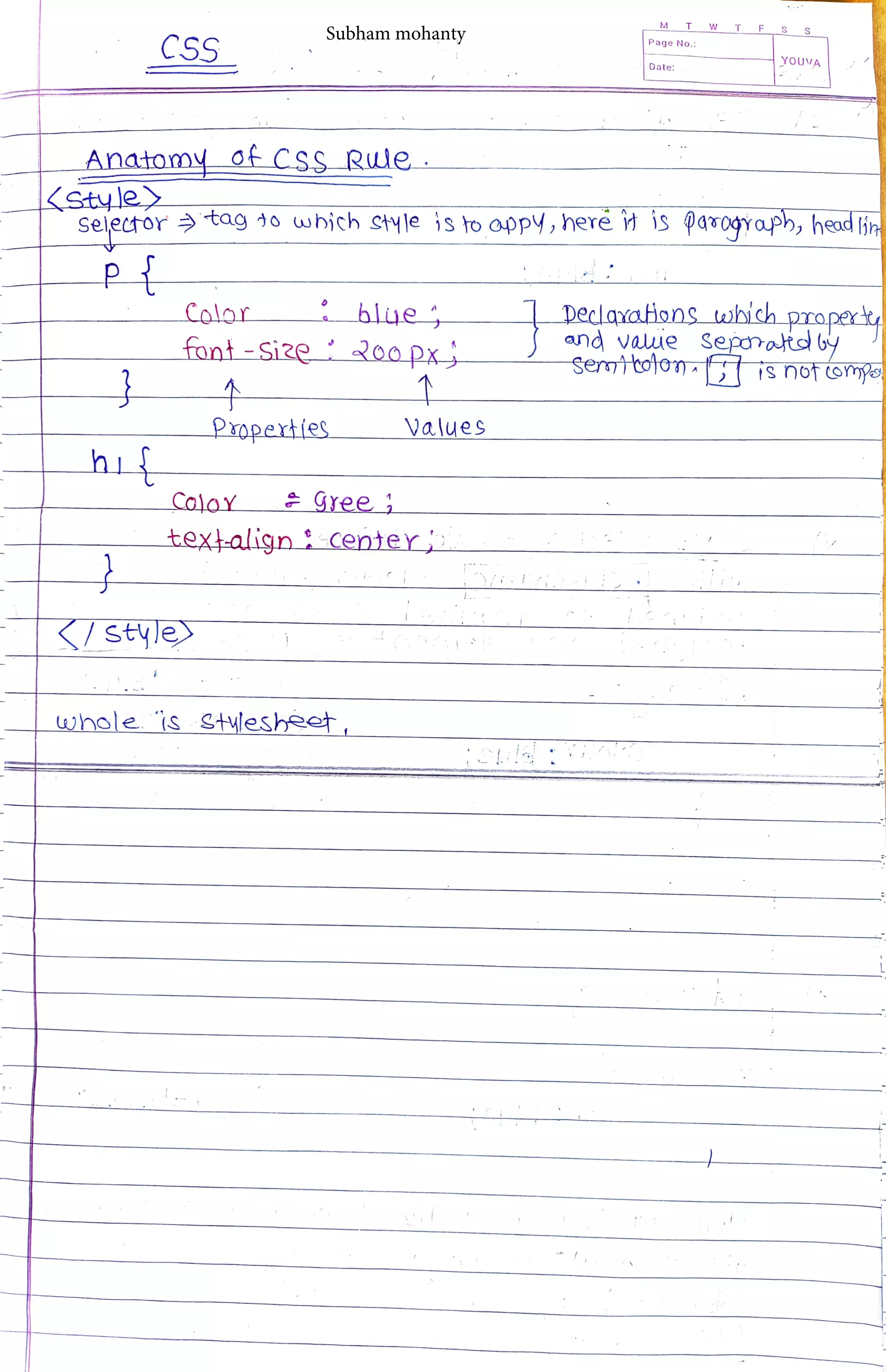 Css notes pdf