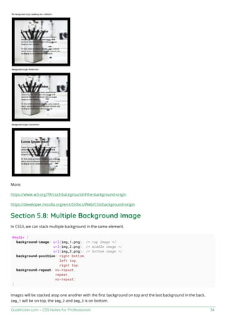 Css notes for professionals | PDF