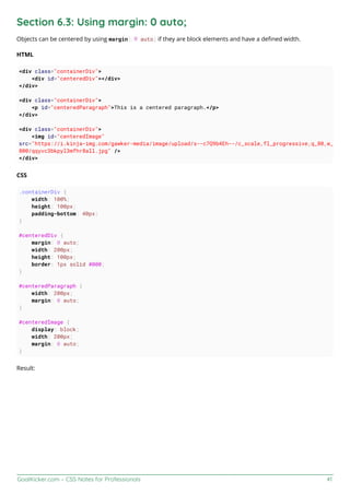 Css notes for professionals | PDF