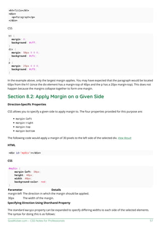 Css notes for professionals | PDF