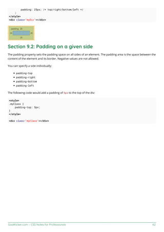 Css notes for professionals | PDF