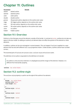 Css notes for professionals | PDF