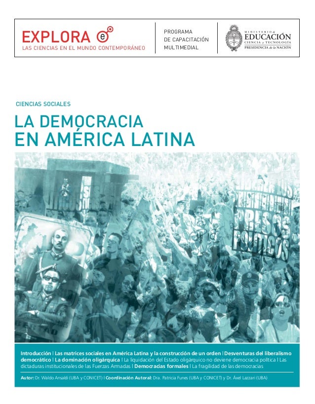 La democracia en América Latina.