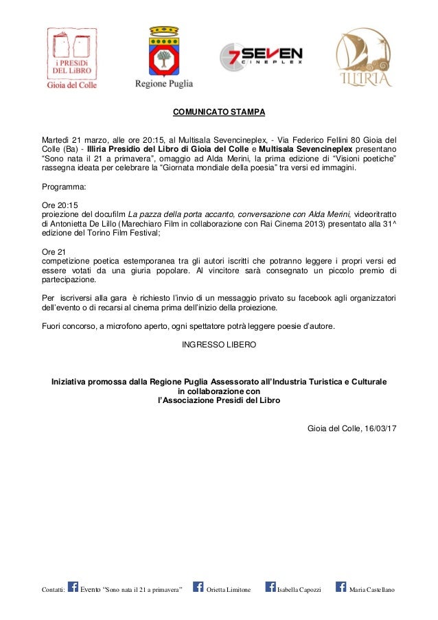 Cs, sono nata il 21 a primavera