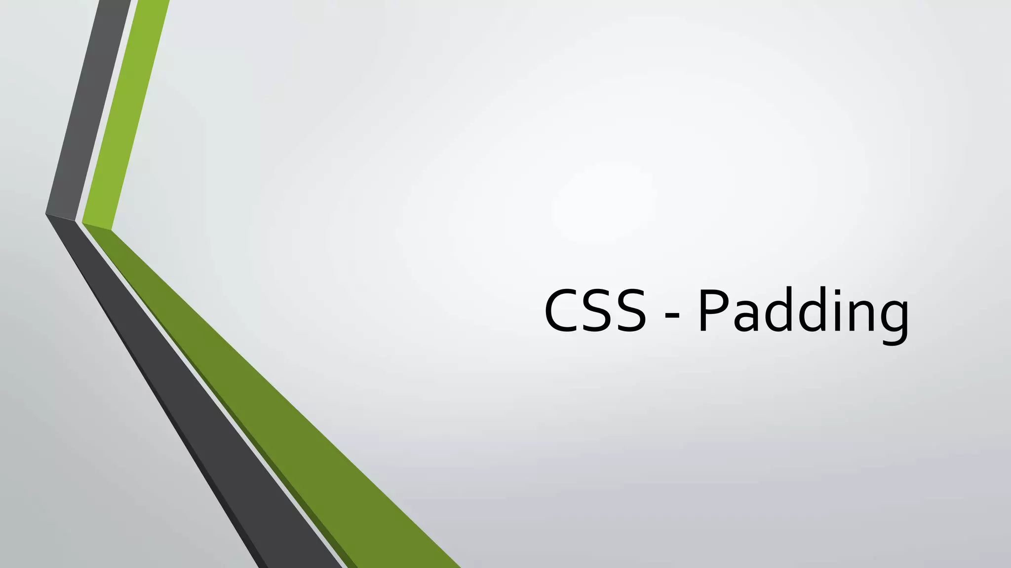 Css padding | PPT