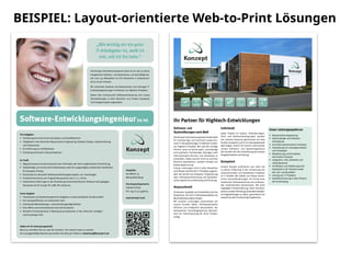 BEISPIEL: Layout-orientierte Web-to-Print Lösungen
 