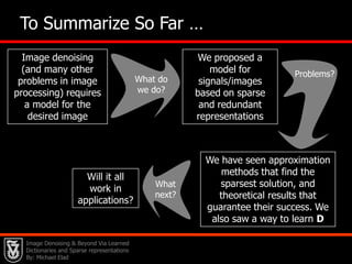 Interior point methods [Chen, Donoho, & Saunders (‘95)] [Kim, Koh, Lustig, Boyd, & D. Gorinevsky (`07)].