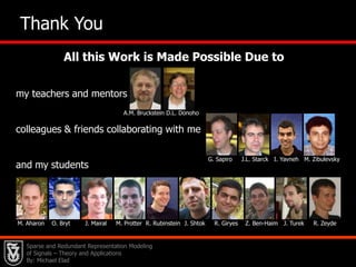 35Part IVBack to Denoising …                 and Beyond –                     Combining it AllSparse and Redundant Representation Modeling of Signals – Theory and Applications By: Michael Elad