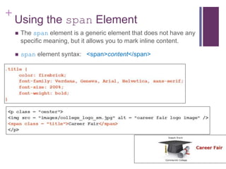 Spain Element CSS Selectors and Fonts | PPTX