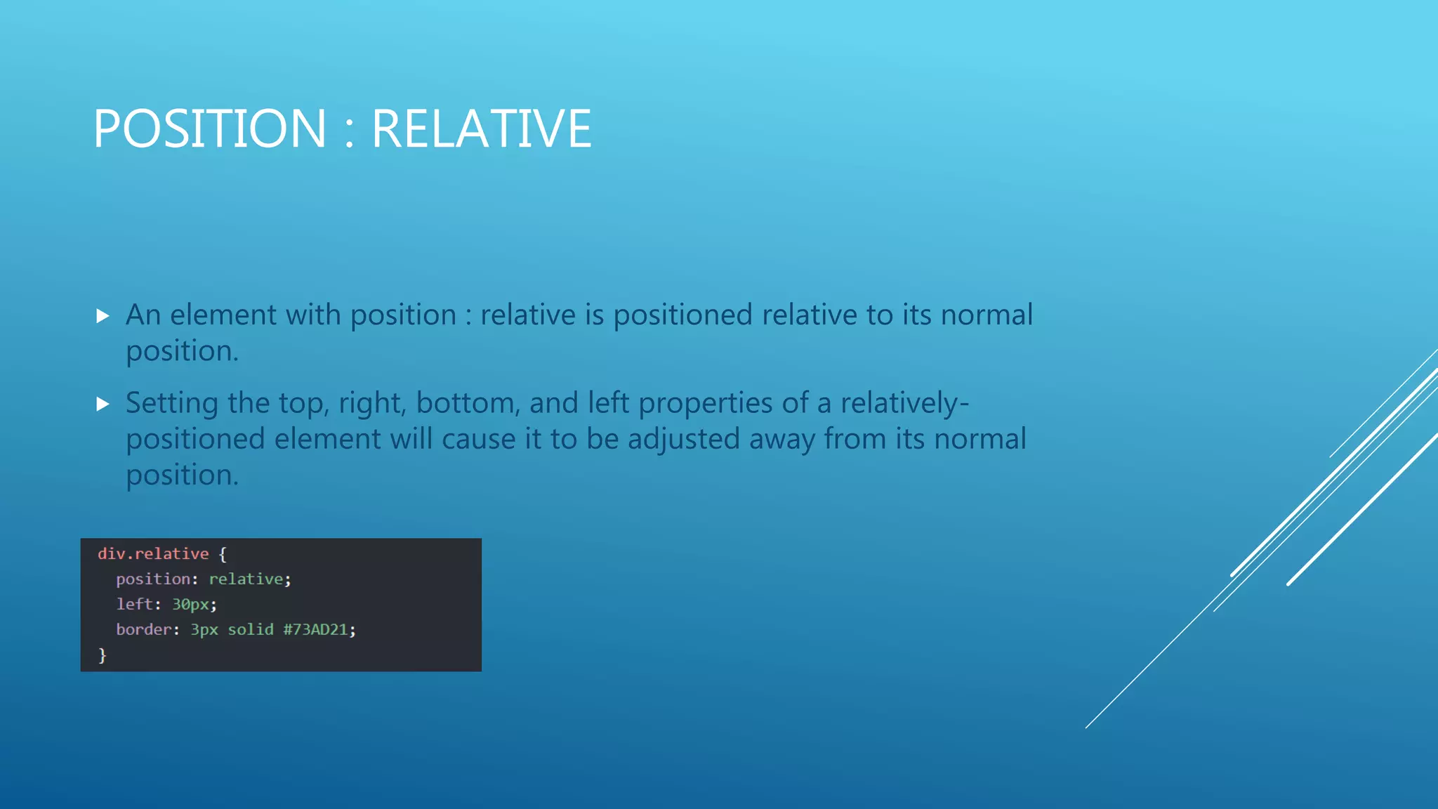Css position property | PPTX