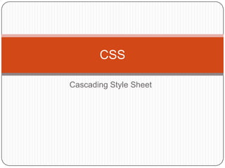 Css powerpoint | PPT