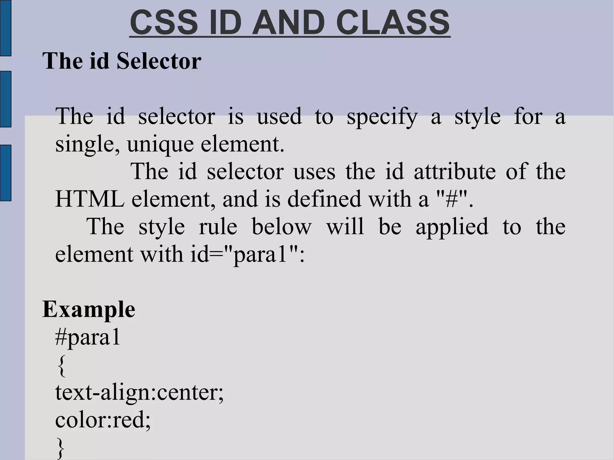 Css Ppt | PPT | Web Design and HTML | Internet