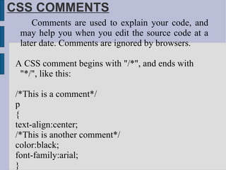 Css Ppt | PPT | Web Design and HTML | Internet
