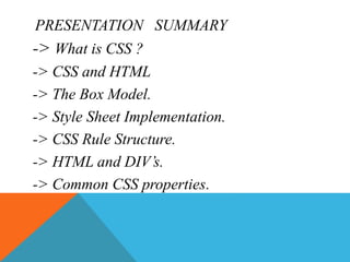 Css ppt | PPT