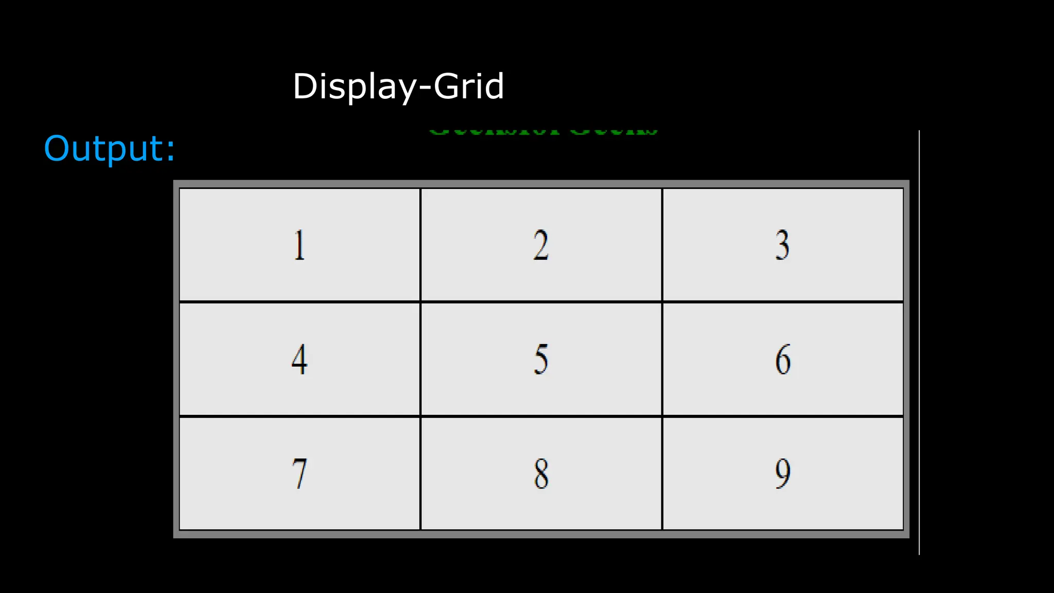 Display-Grid
Output:
 