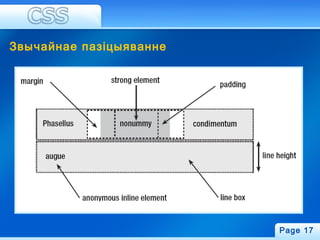 Звычайнае пазіцыяванне
Page 17
 