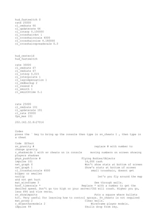 Css rete counter strike source | TXT