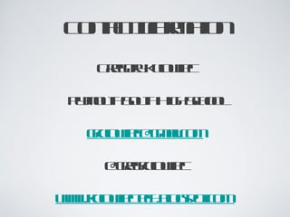 Contact Information Gregory Kulowiec Plymouth South High School [email_address] @gregkulowiec www.kulowiectech.bl ogspot.com   