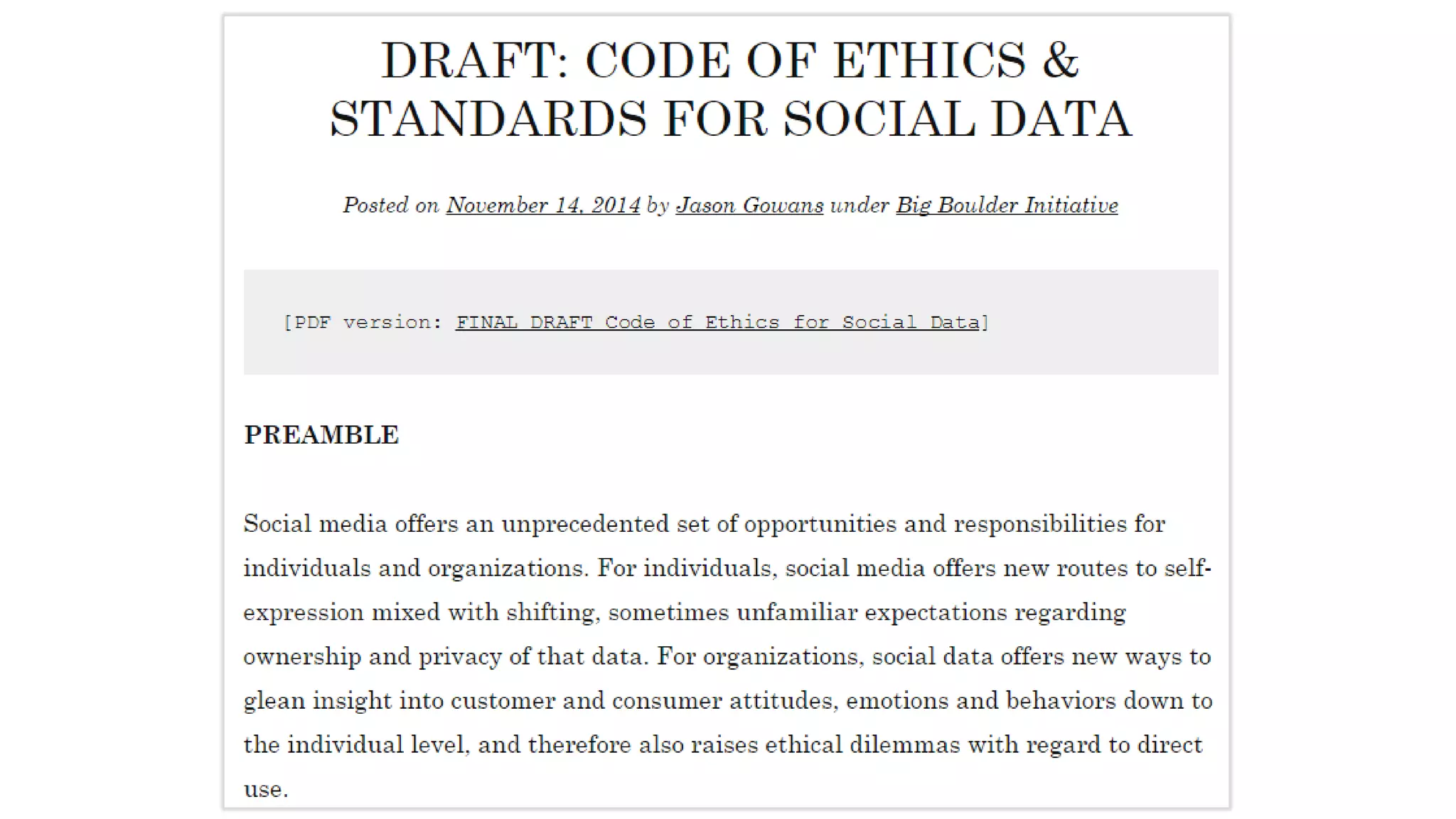 Text Analytics for Social Data Using DiscoverText & Sifter