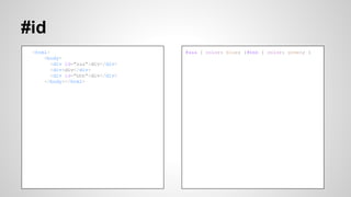 Div Id Example Css CSS Selector | PPTX