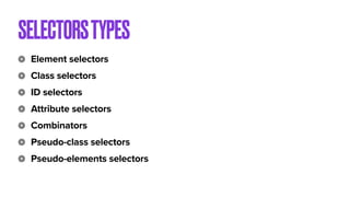 CSS selectors | PDF