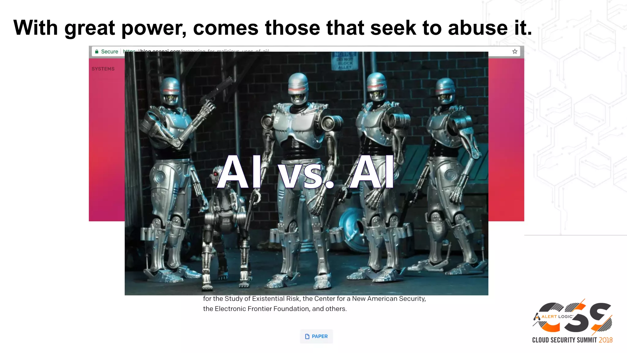 With great power, comes those that seek to abuse it.
 