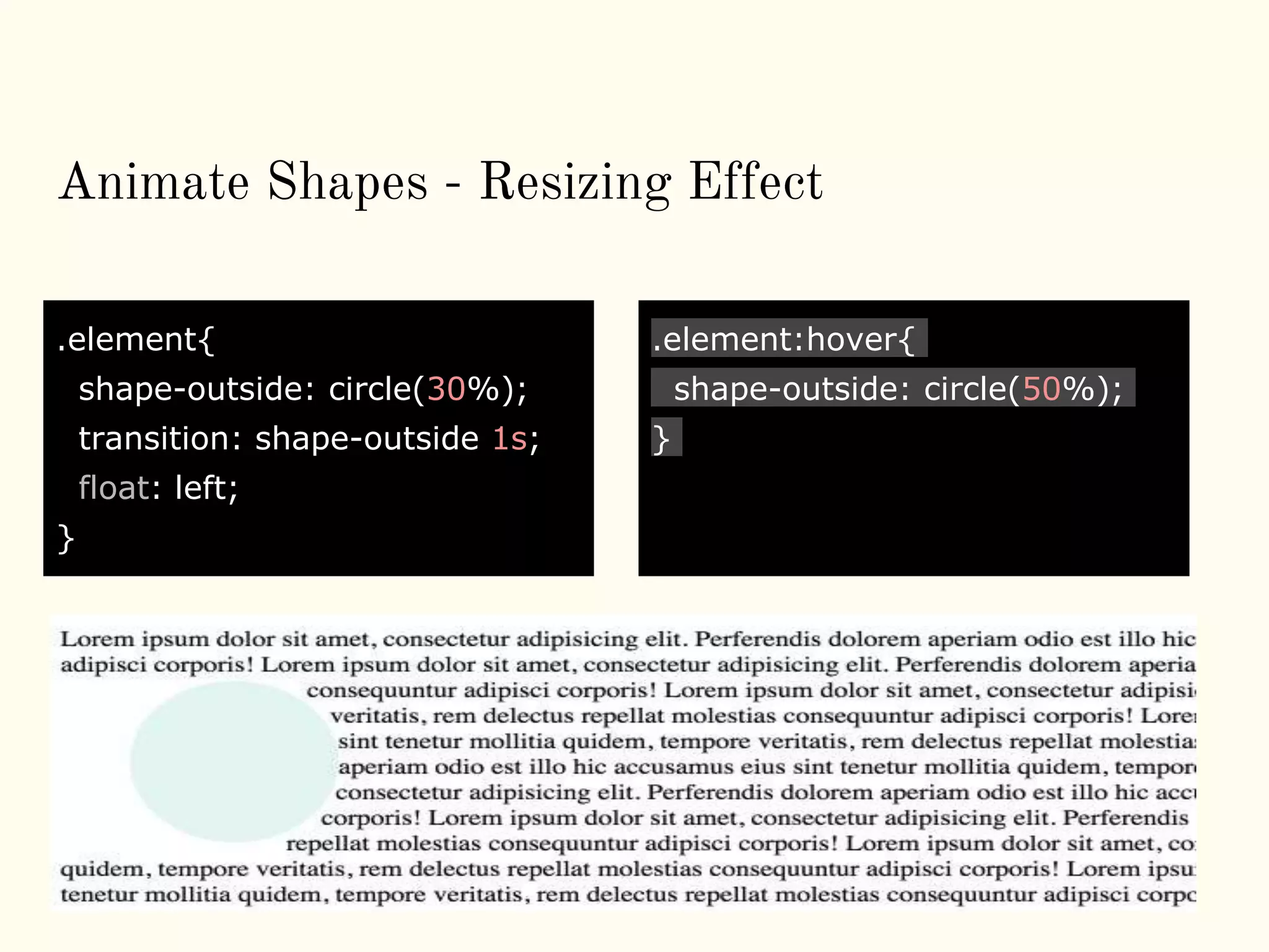 Css shapes | PPT