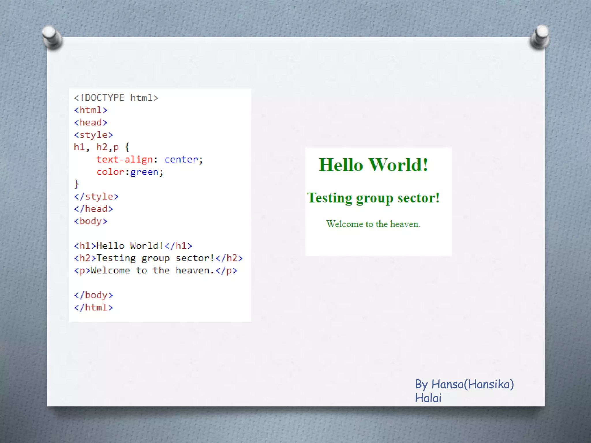 By Hansa(Hansika)
Halai
 