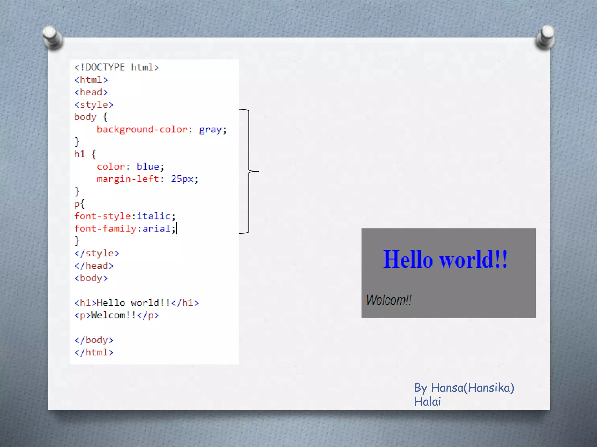 By Hansa(Hansika)
Halai
 
