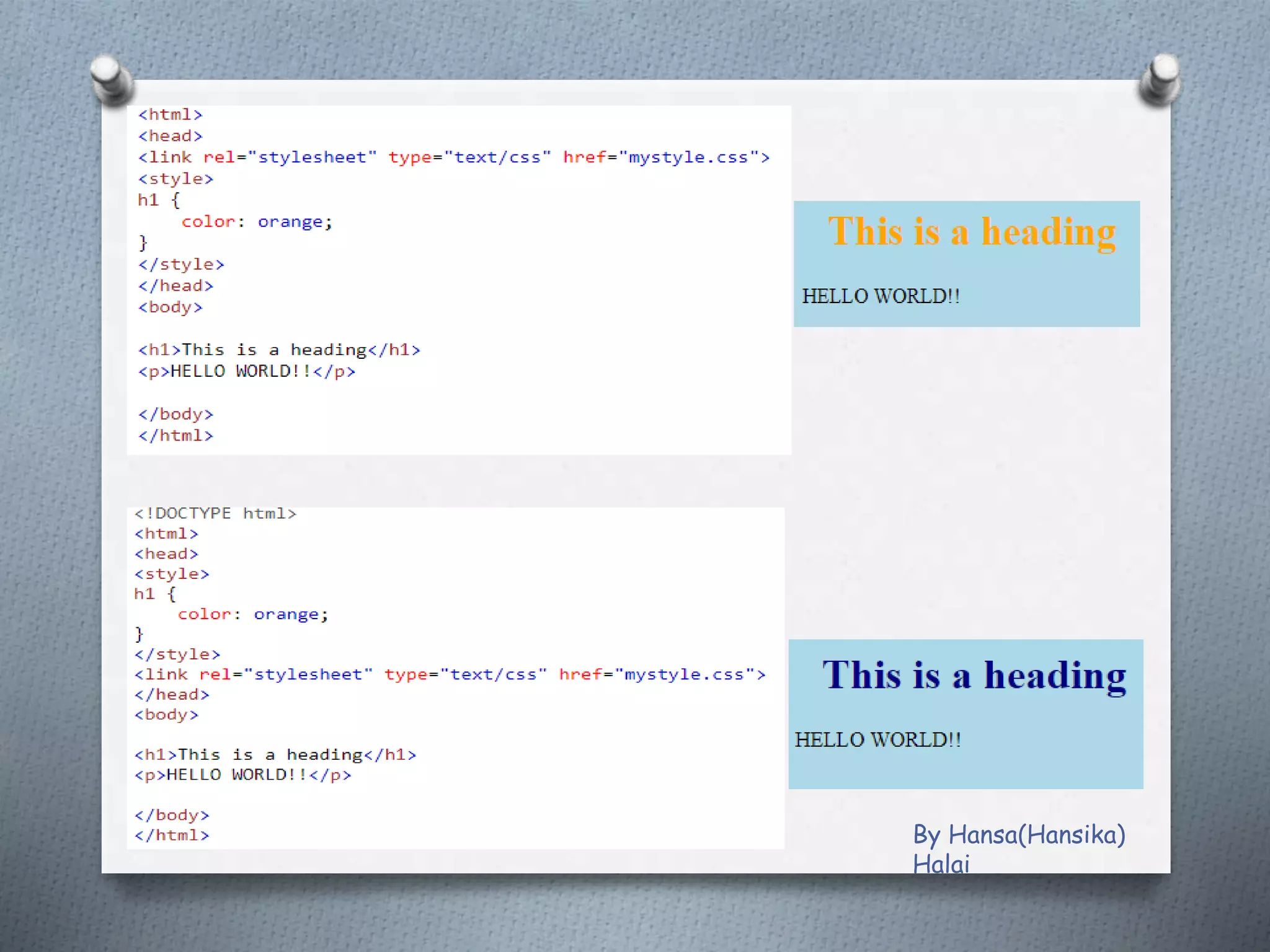 By Hansa(Hansika)
Halai
 