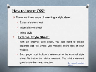 What is CSS? | PPT