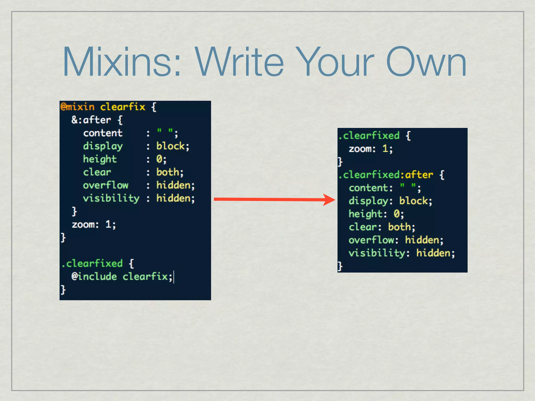 Mixins: Write Your Own
 