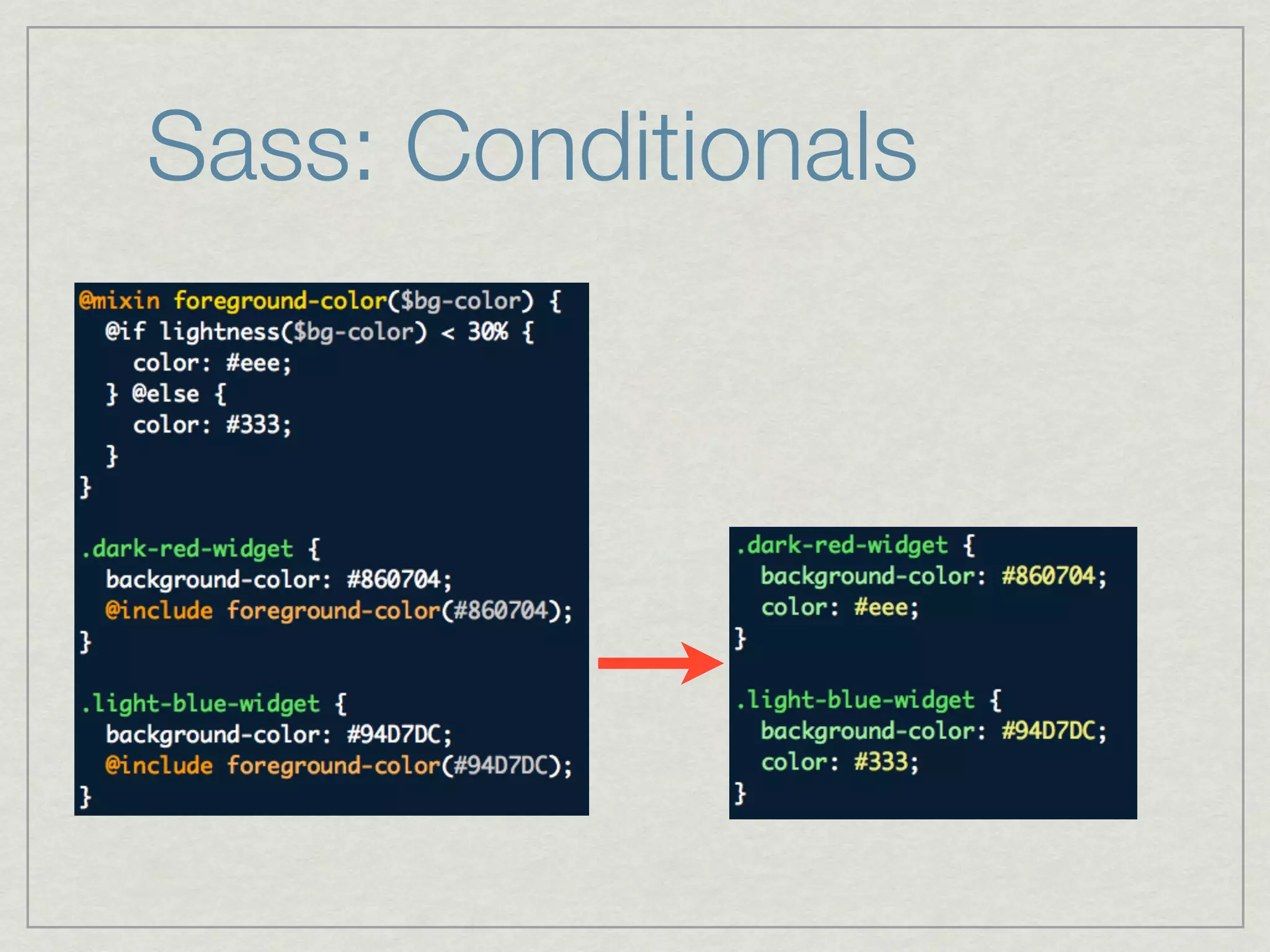 Sass: Conditionals
 