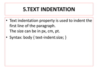 Css Text Formatting | PPTX