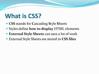 CSS tutorial | PPT