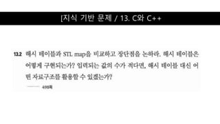 [지식 기반 문제 / 13. C와 C++
 