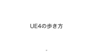 UE4の歩き方
32
 