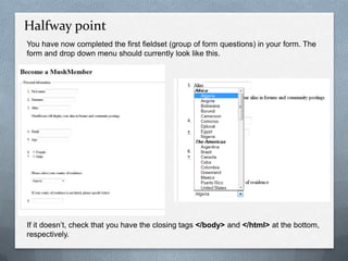 Building and styling forms | PPTX