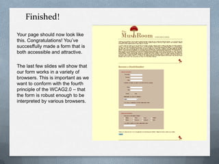 Building and styling forms | PPTX