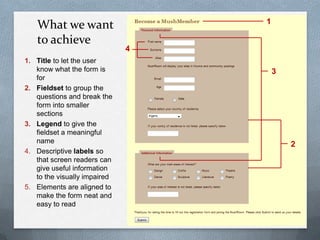Building and styling forms | PPTX