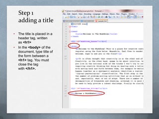 Building and styling forms | PPTX