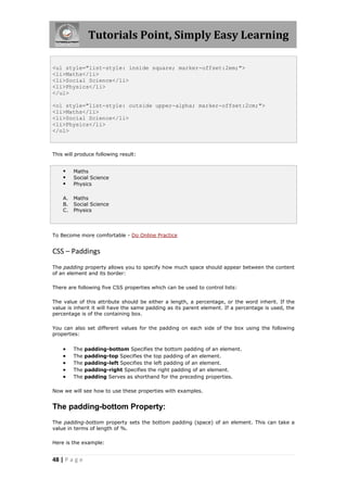 Css tutorial | PDF