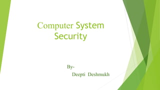 Computer security system Unit1.pptx